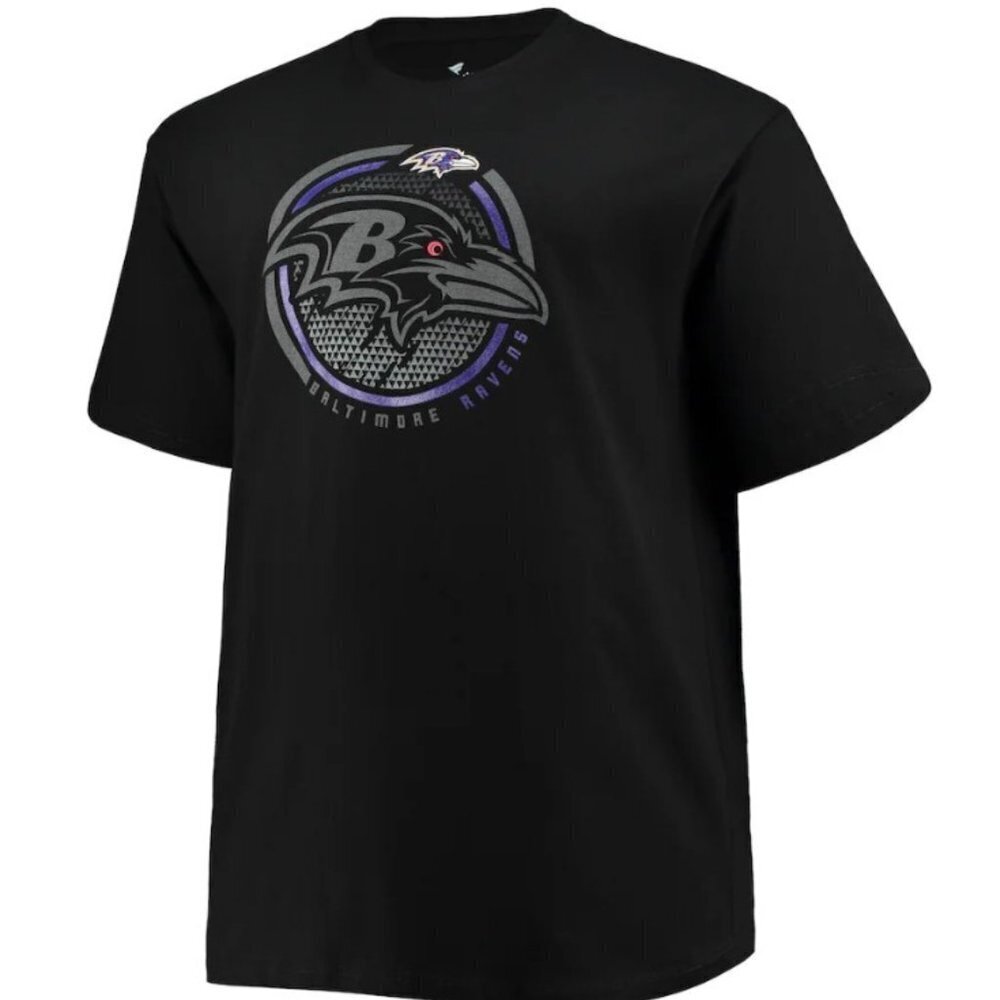 Fanatics Men's Black Baltimore Ravens Short Sleeve Tee - XLT